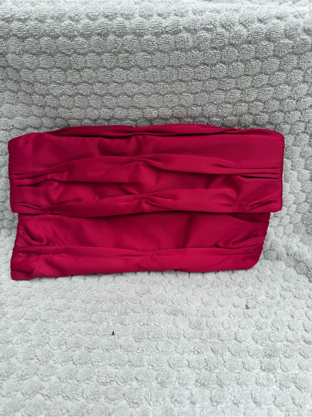 Express Red Cosmetic Pouch with Zebra Lining